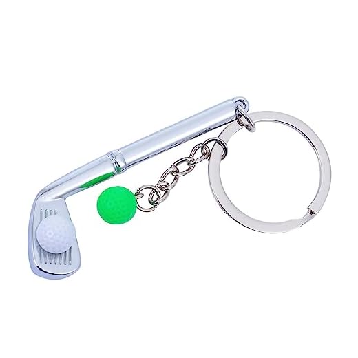 SUPVOX 1Pc Chaveiro De Golfe Clube Bola Chaveiro Meia Stuffers Clubes Chaveiro Lembrança Presentes Chaveiro De Metal Golfe Requintado Chaveiro Pequeno Presente Criativo Presentes Pai