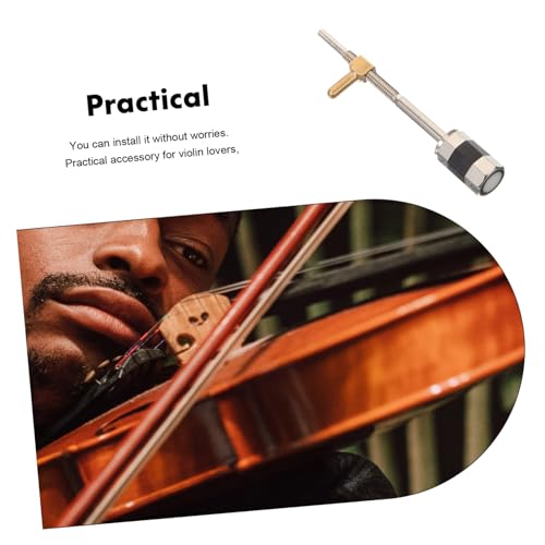 VINTORKY 2pcs Violin Bow Screw Metal Frog Replacement for Violin Durable and Sturdy Fittings Parts for String Instruments Easy to Install