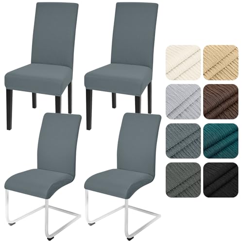 Alishomtll Stuhlhussen 4er Set Stretch Stuhlbezug für Schwingstühle Universal Esszimmerstühle Bezug Waschbar Abnehmbar Stühle Schutz...