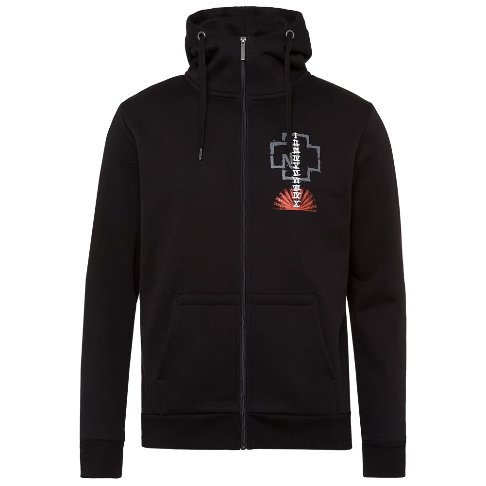 Rammstein Men's Black Hoodie Jacket Kapuzenjacke Sonne (Xxl), Official Band Merchandise