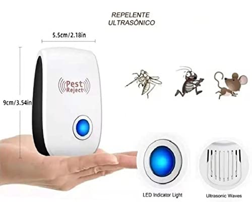 Repelente Eletrônico Ultrassônico Espanta Ratos E Insetos ECOCOZY (Branco)