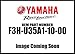 Yamaha F3H-U35A1-10-00 Cushion, Fore 1; F3HU35A11000 Made by Yamaha