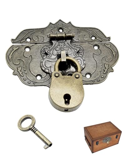 Materiale: il lucchetto antico è realizzato in ferro, materiale robusto, durevole e difficilmente danneggiabile; il trattamento superficiale è delicato, il che migliora l'estetica del prodotto e previene la corrosione e la ruggine.