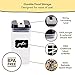 Simply Gourmet Food Storage Containers for Kitchen Organization - Pack of 7 BPA-Free Airtight Organizers for Flour, Sugar, Coffee & More - Includes Labels & Marker