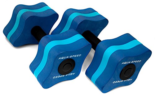 Aqua Speed Wasser Hanteln für Erwachsene I Schwimmhanteln Aqua Aerobic I Fitness I Hantel Wassergymnastik I Wassersport I Aquafitness I Wasserhanteln Training im Pool I Übungen I Eva-Schaum