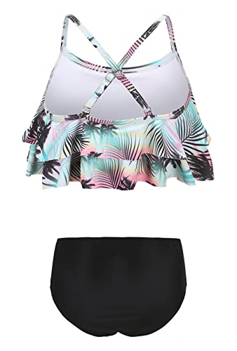 Girls Bikini Swimsuits Two Piece Bathing Suit for Kids Hawaiian Swimwear Set 3-16 Years2