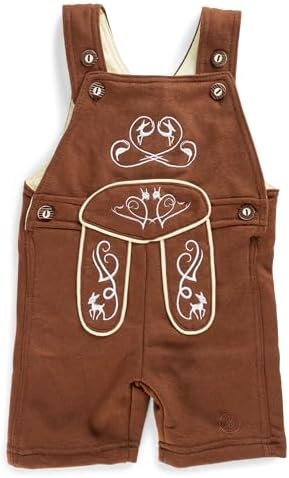 Schรถneberger Trachten Couture, Lederhosen Romper Joni, baby-boys, Baby Lederhosen Overall