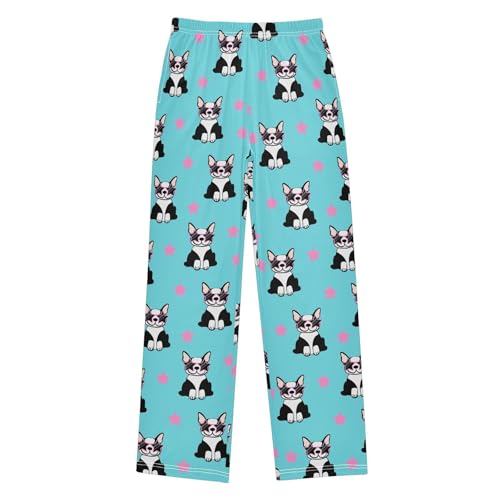 Pajamas Pants Soft Funny French Bulldog Long Sleep Pjs Lounge Pajama Bottoms Elastic Waist with Pockets