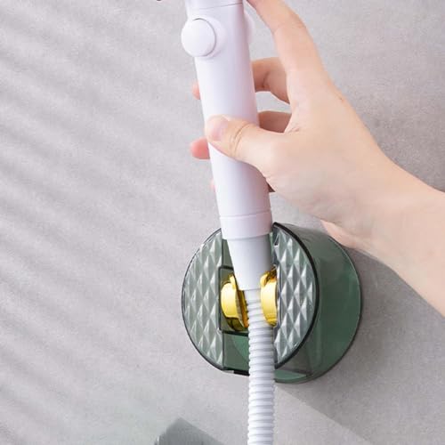Support de tuyau de douche résistant en ABS vert avec rotule orientable à 120 degrés - 4