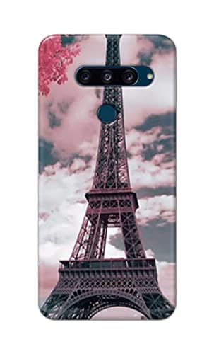Image of Lovers Famous Place Eiffel Tower in Paris Hard Back Case Cover for LG V40 ThinQ, V405QA7, V405UA, V405TAB, V405UA0 Back Cover -(J5) VNS2227