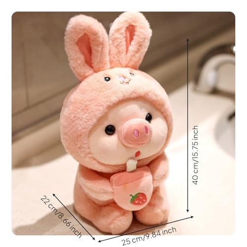 Peluche Piglet lapin de 40cm, le cadeau d'anniversaire idéal - 6