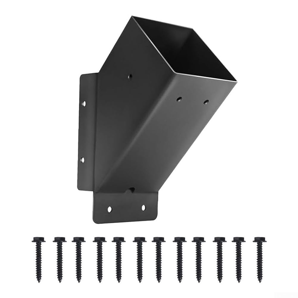 Kit 2 Staffe Angolari 45° Acciaio Carbonio per Pergola(2PCS)