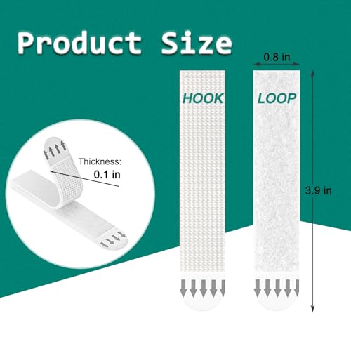Image of Large Picture Hanging Strips, Heavy Duty Wall Picture Hanging Kit for Damage-Free, White Hanging Hooks Without Nail (40 Strips)