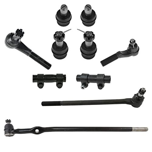 TRQ Front Steering & Suspension Kit Ball Joint Tie Rod Tie Rod Adjusting Sleeve Compatible with 1993-1997 Ford Ranger 1994-1997 Mazda B2300 1994-1996 B3000 B4000