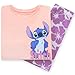 Disney Girls Shirt And Kids Shorts, Stitch Girls Outfit Set, Lilo And Stitch Shirt For Summer Clothes, Multicolor 14