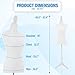 FDW Female Mannequin Body Dress Form Sewing Mannequin Torso Manikin with Tripod Base Stand Adjustable Mannequin for Sewing Clothes Display