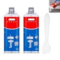 bonool Tile and Ceramic Glaze Repair Paste, Porcelain Repair, Ceramic Tile Repair Filler to Fix Tile Chips and Cracks, Grout Sealer for Shower Tile, Porcelain Stone Repair for Cracks, Holes (2 Pcs)