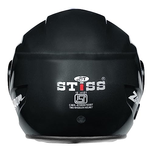 Image of Strong And Durable Stylish Full Face Scooty And Motorbike Helmet || Scratch Resistance And Silicone Glass Protection (Black), Cycling