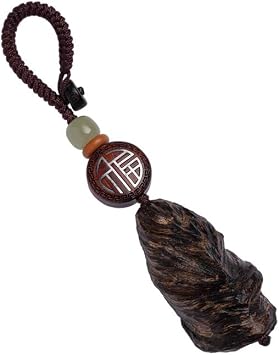 Key Chinese Agarwood Car Keychain Pendant, Backpack, Mobile Phone, Key Decoration GiftA1