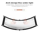Soonpho Clamshell reflektor świetlny w kształcie litery U, zestaw dyfuzora 110 x 50 cm, duży, zakrzywiony reflektor z torbą do przenoszenia, zakrzywiony reflektor w kształcie litery U, czarny/biały