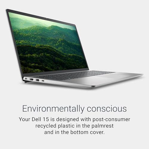 Image of Dell 15 (Previously Inspiron) 13th Gen Intel Core i5-1334U Processor, 15.6 inch FHD, 120Hz, IPS, Anti-Glare Display, 8GB DDR5 RAM, 512GB SSD, Win 11 + Office H&S 2024, Silver, 1.63 Kg Thin & Light Laptop
