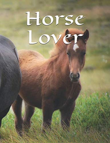 Horse lover: Soft Cover Notebook with Lined Paper Spiral Notebooks with 100 Ruled Pages 50 Sheets Memo Notepads for Home School Travel 8.25 x 5.55 inch