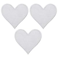 Patchs Cœur Thermocollants PATIKIL - Lot De 3 Appliques Brodées Pour Vêtements