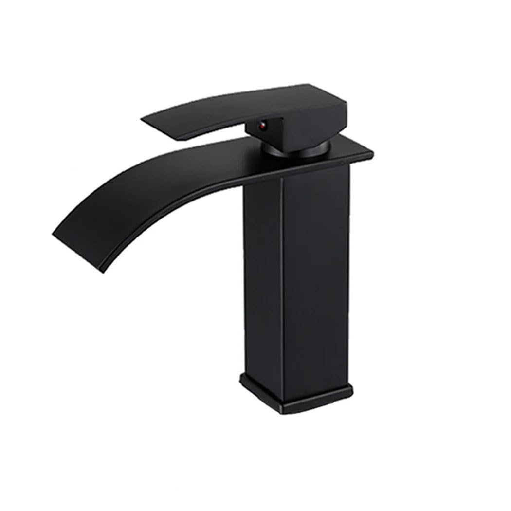 Robinet cascade chromé mitigeur eau chaude et froide pour lavabo moderne
