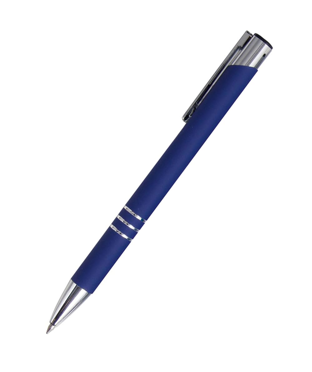 StudioCr72 Personalisierte Metallstifte Set mit Logo Bild Lasergravur Geschenkidee (Marineblau, 500 Stück)