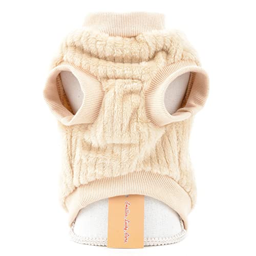 SMALLLEELUCKYSTORE-Pet-Ribbed-Fleece-Jumpers-Pullover-Sweatshirt-for-Small-Dogs-CatPuppy-Yorkie-Chihuahua-Warm-Sweater-Winter-Clothes