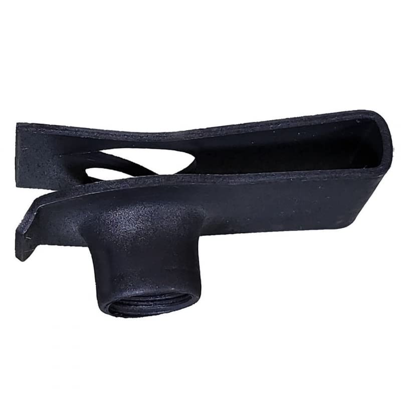 Black Long Extruded U Nuts - 8-1.25 MM Screw Size - .8 MM - 4.5 MM Panel - 25 Pack