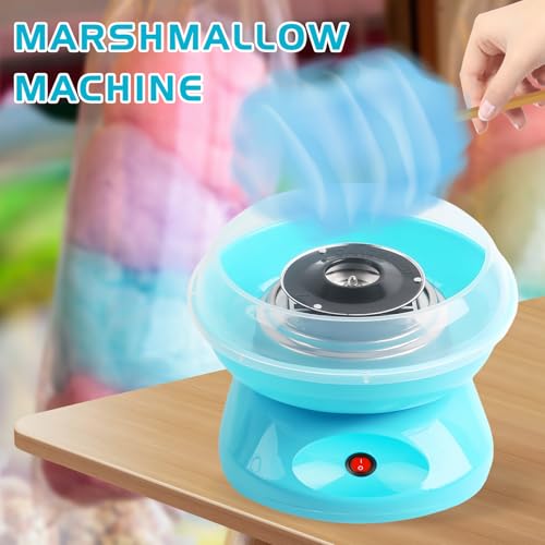 Zuckerwattemaschine Für Zuhause, Retro Cotton Candy Machine 450 W, Zuckerwatte Maschine, Zuckerwattemaschinen Für Zuhause Mit Messlöffel, Bonbonstäbchen Aus Kunststoff, Zehn Stöcke (Blau) – Bild 4