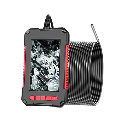 Cámara Endoscópica Industrial 1080P 4,3 'IPS Boroscopio Simple Y Doble con Lente 8LED For Inspección De Alcantarillado Motor Coche Imágenes Más Claras Inspecciones Precisas(5m,3.9mm Single Lens)