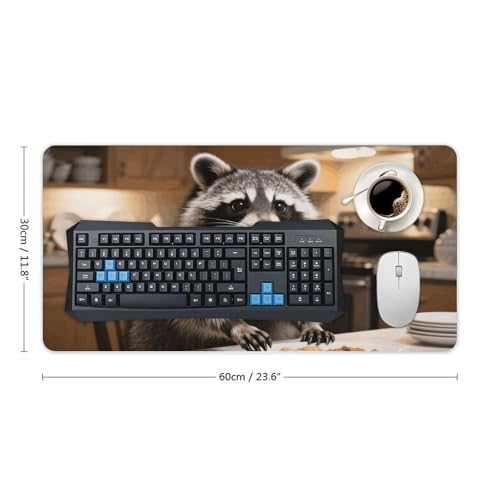 Desk Pad Protector 24x12 Inch Raccoon Reaches miniatura 2