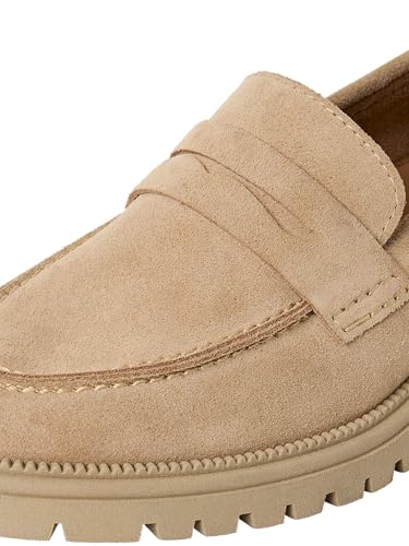 Tamaris Damen Slipper Leder, beige, 41 EU – Ansicht 6