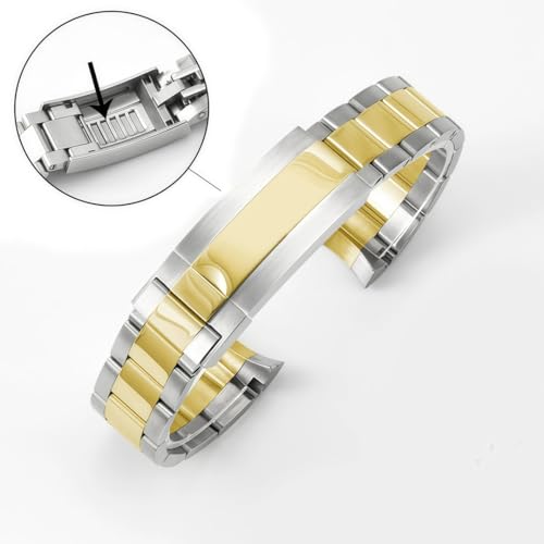 Bracelet montre acier inoxydable compatible Rolex Submariner fermoir boucle déployante réglable - 3