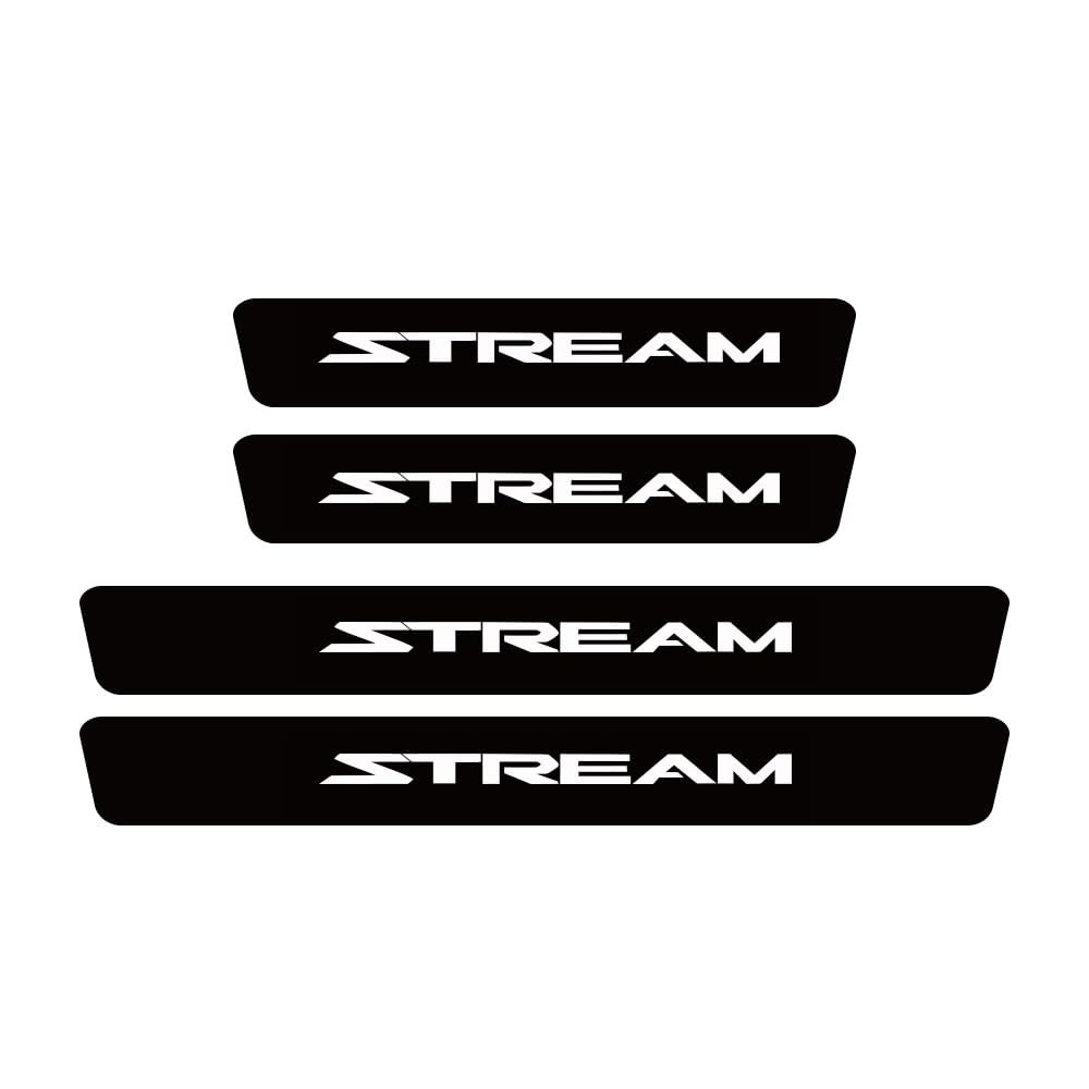 Sdyayfge Normal 4Pcs Kick Plates Car Door Sill Protector,For Stream