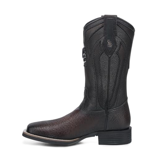 Cuadra Rodeo Boot Men Dark Brown Bison & Bovine Leather4