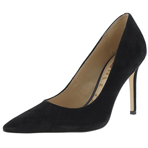 Sam Edelman Womens Hazel Suede Pointed Toe Pumps Black 10 Wide (C,D,W)