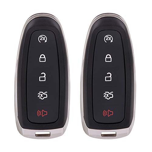OCPTY Replacement 2Pcs Remotes Key Fob for Ford for Edge for Escape for Focus for Expedition for C-Max for Flex for Taurus for Lincoln for MKX 2011-2018 M3N5WY8609 164-R7995 164-R8092