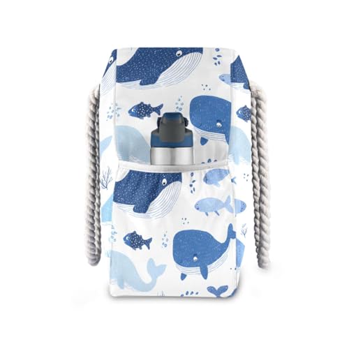 susiyo Whales Cute Beach Bags for Women Large Travel Tote Bag Waterproof Sandproof Lightweight Swim Pool Bag for Family Outdoor3