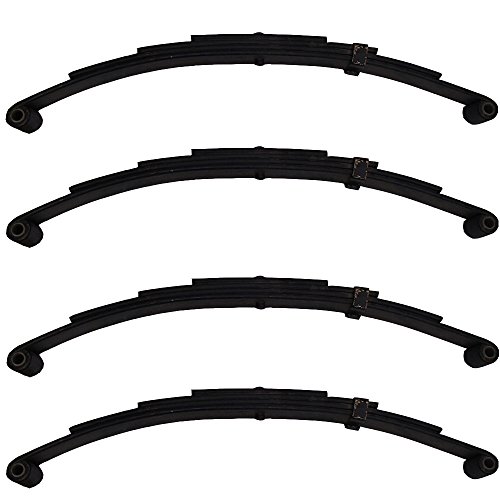 Set of 4 Trailer Leaf Spring (1750 Lbs) Various Applications & Models Replaces 4342-17 4342-17-A 72-42 9150014 93184 UNA212