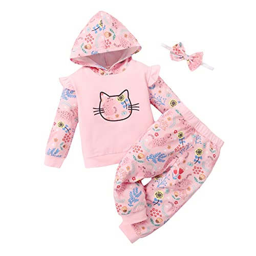 Image of Newborn Baby Girl Clothes Infant Girl Outfits Baby Girl Clothing Sets 3Pcs