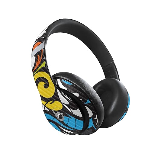Image of MightySkins Carbon Fiber Skin Compatible with Beats Studio Pro - Swirly | Protective, Durable Textured Carbon Fiber Finish | Easy to Apply, Remove, and Change Styles