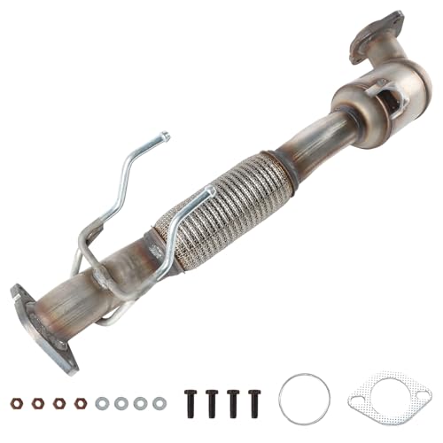 Sechune Front Catalytic Converter Flex Pipe Direct Fit with Gasket Kit Direct-Fit Compatible with Ford Escape 2017 2018 2019, 2.0L L4 TURBO ONLY