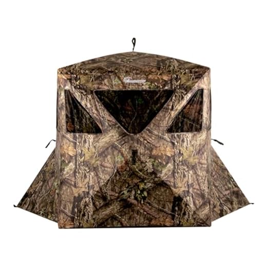 Ameristep Caretaker Kick Out Pop-Up Ground Blind, Premium Hunting Blind, Realtree Edge Camo, One Size