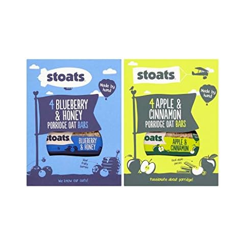 Stoats Blueberry Honey/Apple and Cinnamon Porridge Bar Multipacks (Pack of 2) Cover