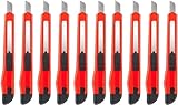Kippen 1138K10 – Packung mit 10 selbstsichernden Cuttern aus Kunststoff mit Standard-Abbrechklinge, 9 mm.