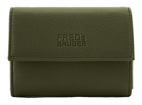 Porte-monnaie FREDsBRUDER Bestie portefeuille kaki en cuir pour femme