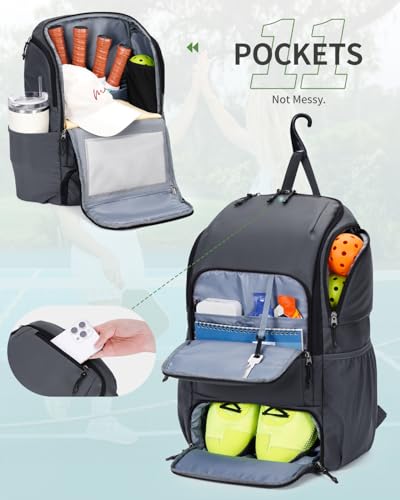 sportsnew Pickleball Bag, Waterproof Pickleball Backpack for Women Men with Shoe Compartme - image 4